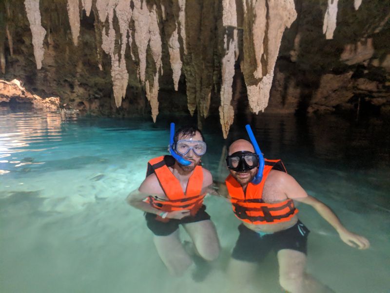 Exploring a Cave in Mexico
