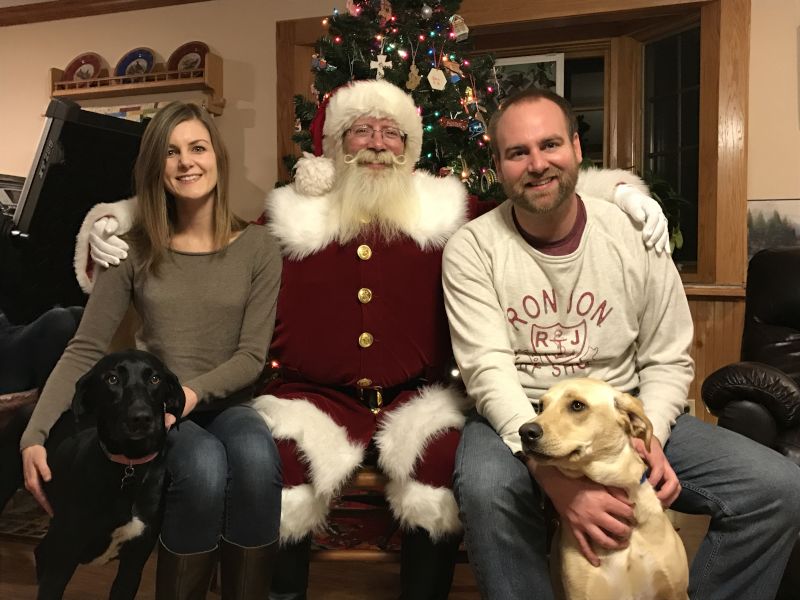 Family Christmas With Santa