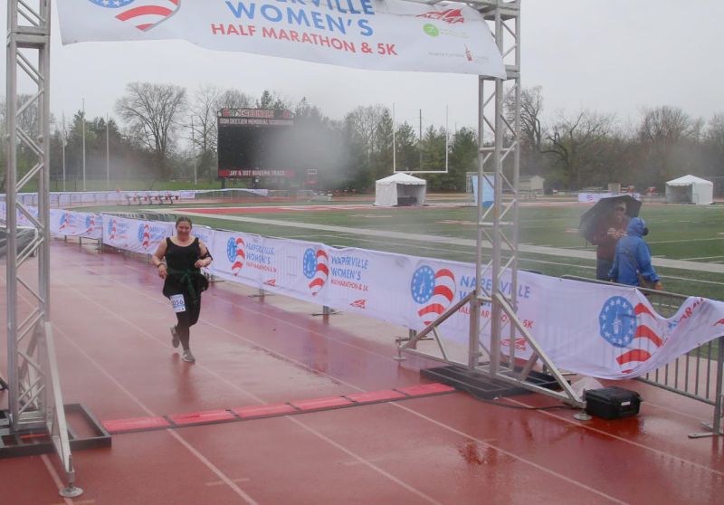 Biljana Finishing a Half Marathon