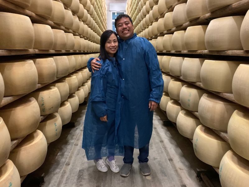 Visiting a Parmesan Cheese Farm