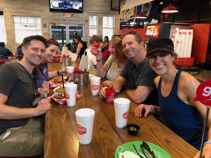 Lunch With Friends on a Road Trip to Nashville