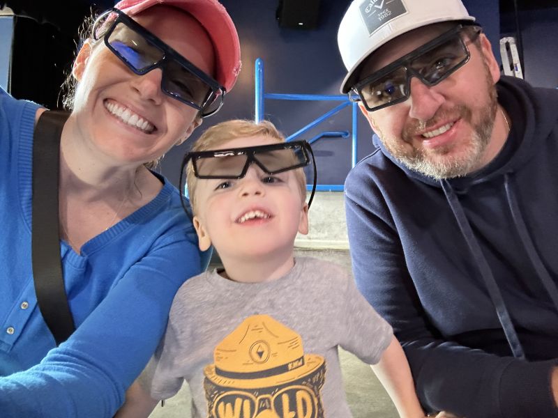 Watching a 3-D Movie at Legoland