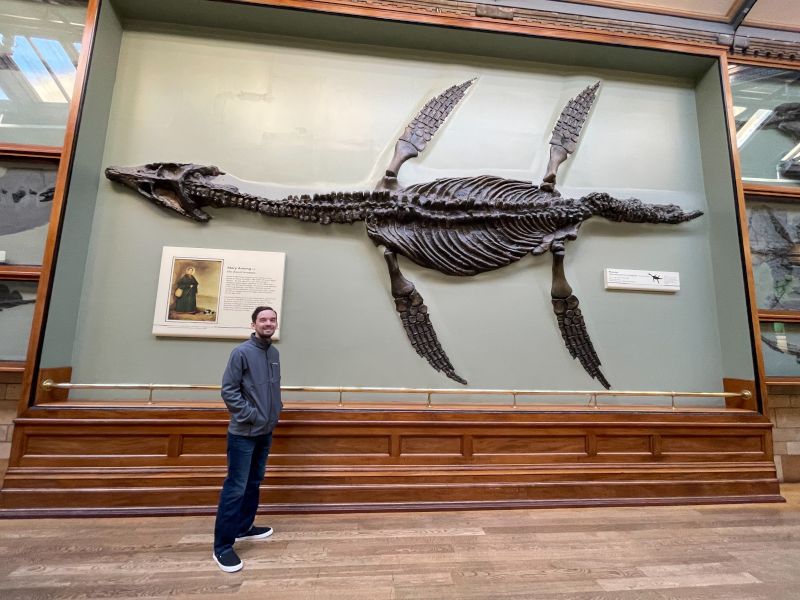 Eric at the London Natural History Museum