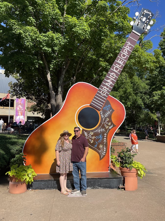 At the Grand Ole Opry in Nashville