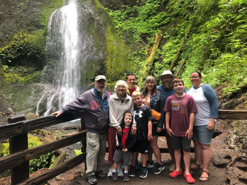 Hiking in Olympic National Park With Matt's Family