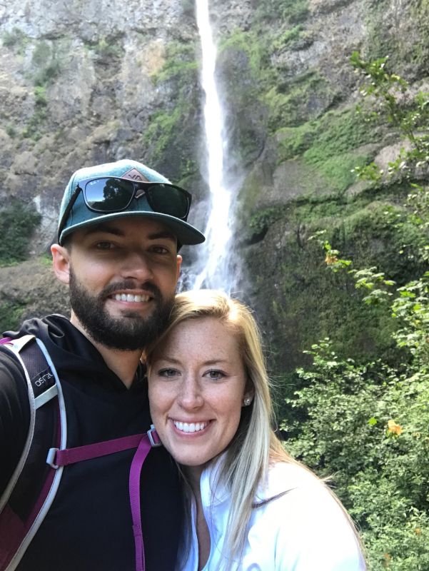 Hiking to a Waterfall in Portland