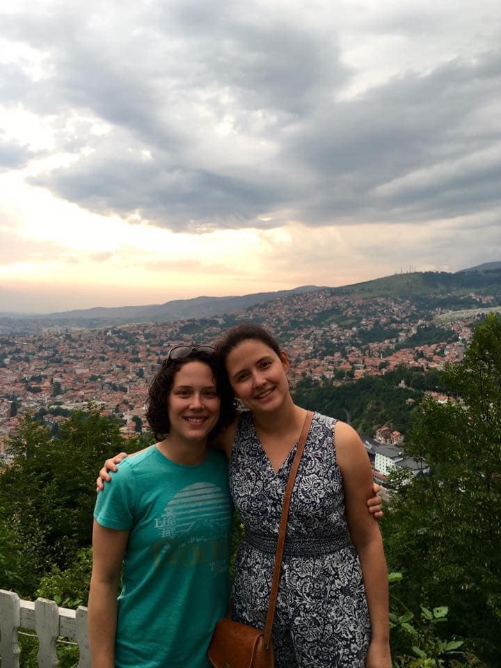 Megan & Sister Hannah in Sarajevo