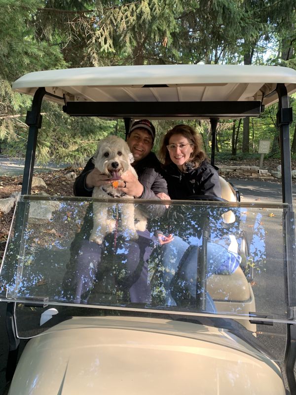 Golf Cart Ride at the Lake House