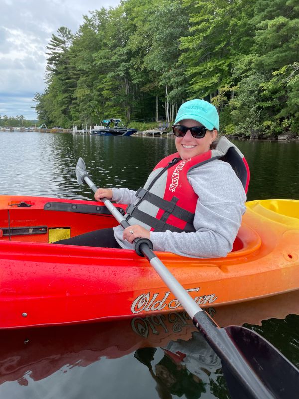 Kayaking on Middle Range Pond 