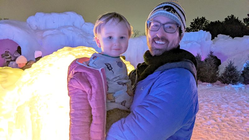All Smiles at the Ice Castle