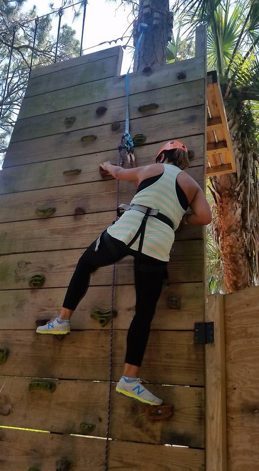 Rock Climbing and Fighting Deborah's Fears at Brevard Zoo