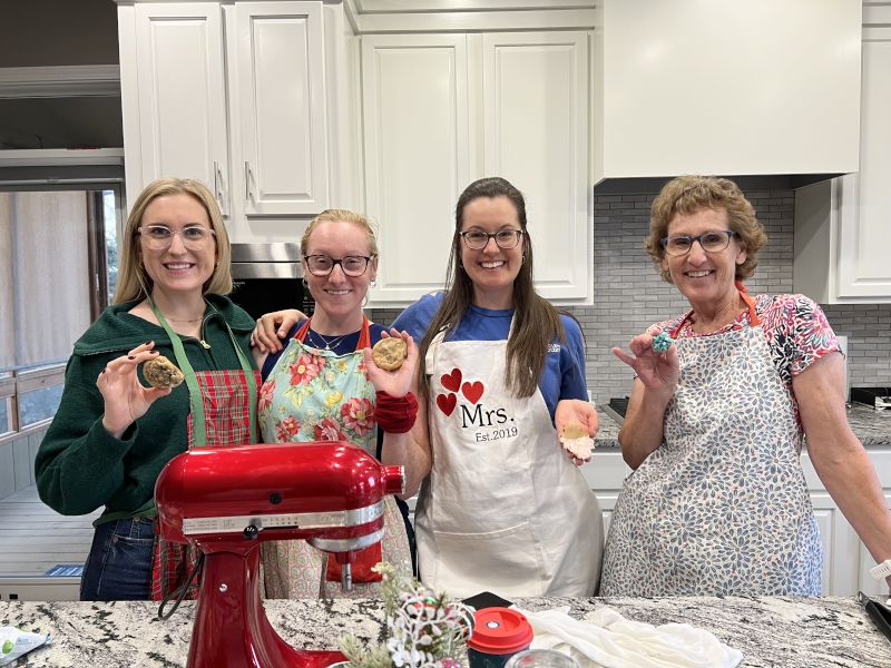 Brittany's Mom & Sisters Baking Cookies