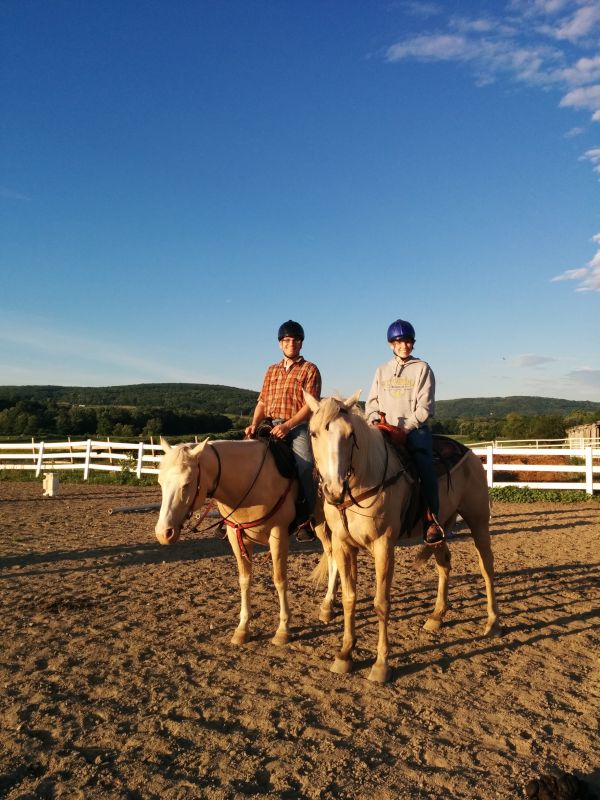 Enjoying Horseback Riding Together