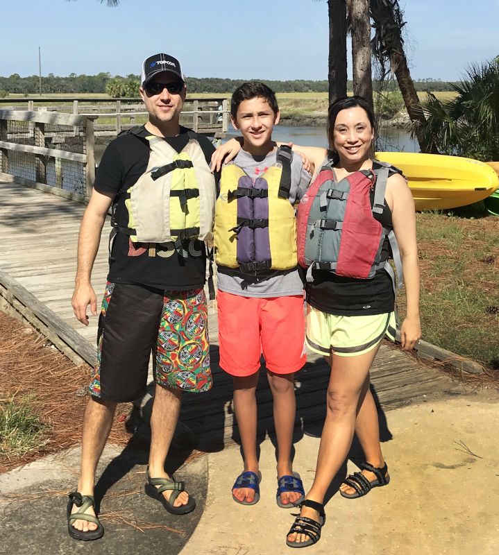 Sea Kayaking With Our Nephew