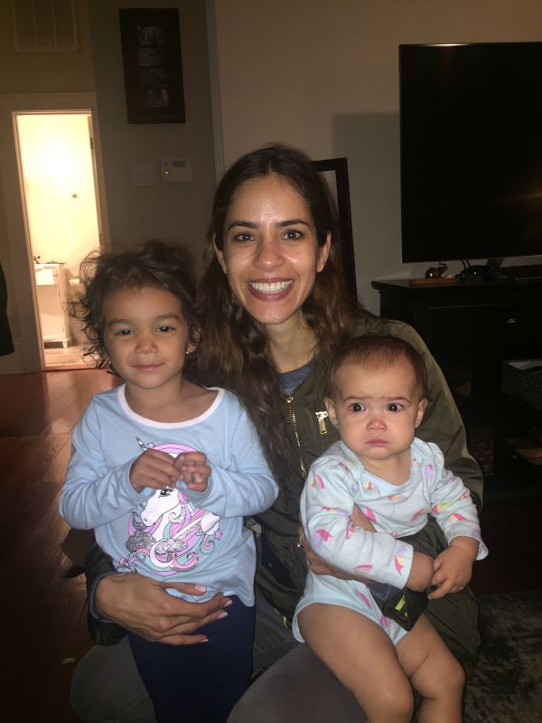 Muna With Her Best Friend's Daughters