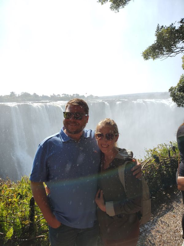 At Victoria Falls