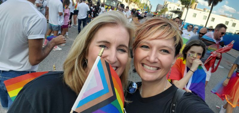 Marching in the Orlando Come Out With Pride Parade