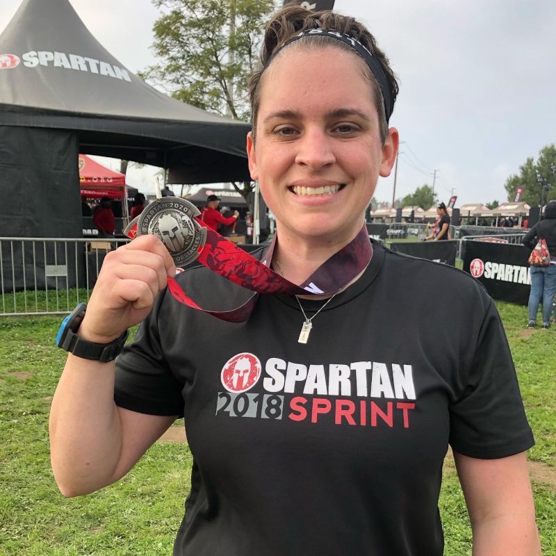 Amber After Finishing a Spartan Race