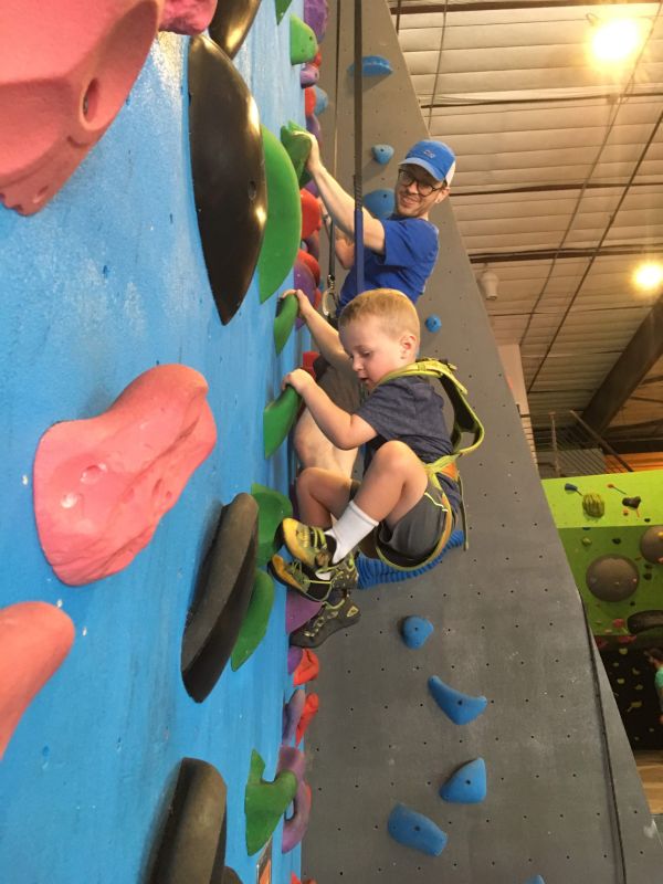 Climbing with Our Nephew