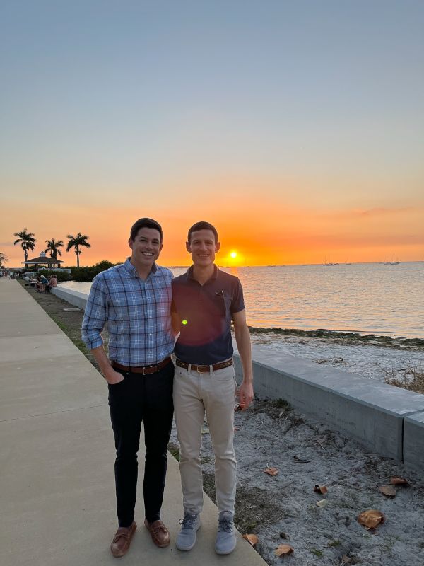 Soaking In a Florida Sunset While Visiting Family