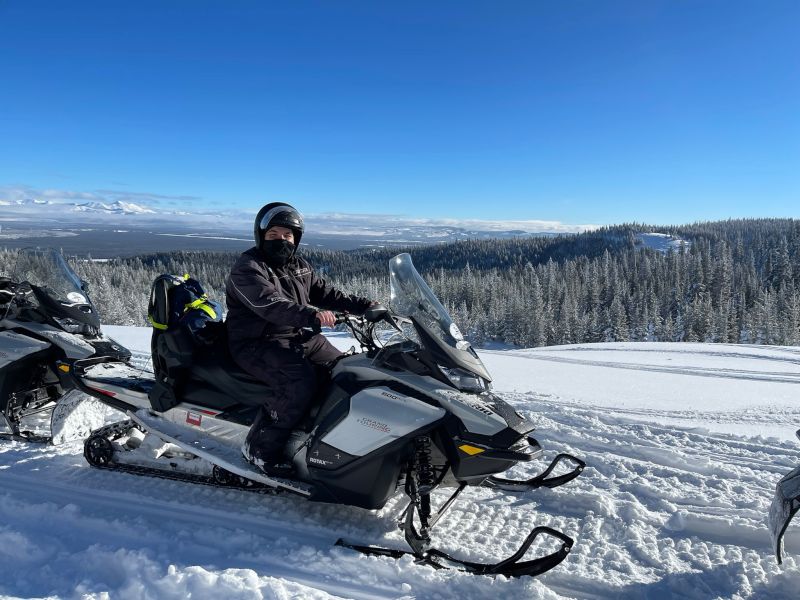 Brent Snowmobiling in Yellowstone