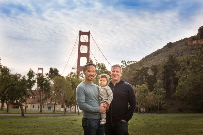 Family Photo Near the Golden Gate Bridge