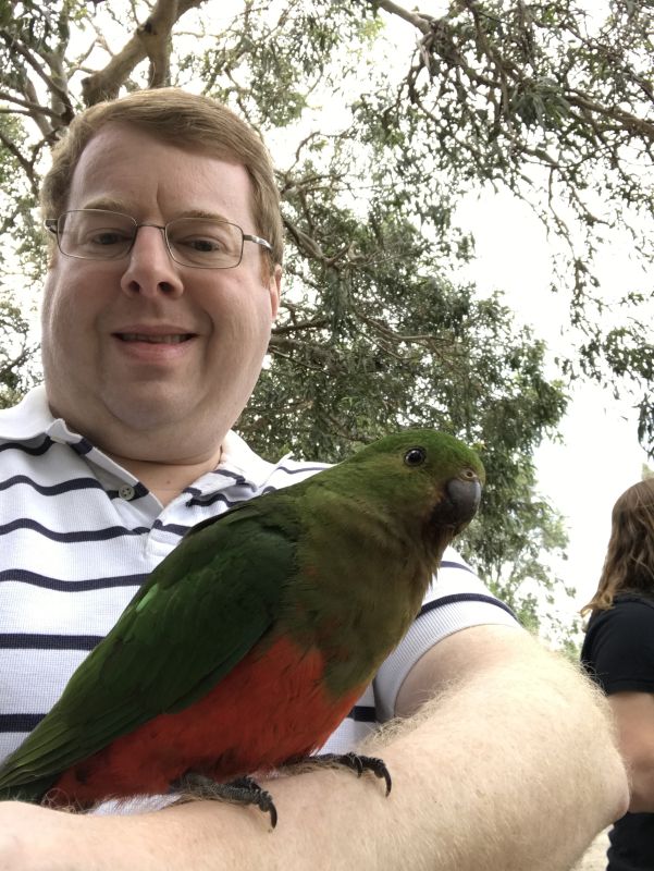 Chris Made a Feathered Friend in Australia