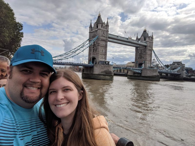 Visiting Tower Bridge in London