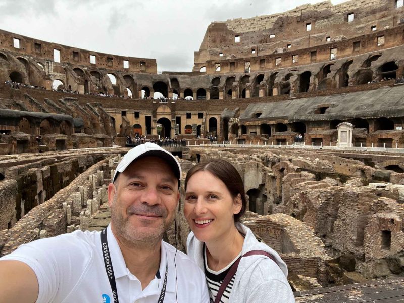 Visiting the Colosseum in Rome