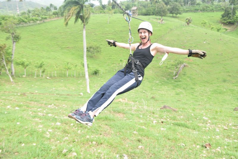 Ziplining Fun in the Dominican  Republic