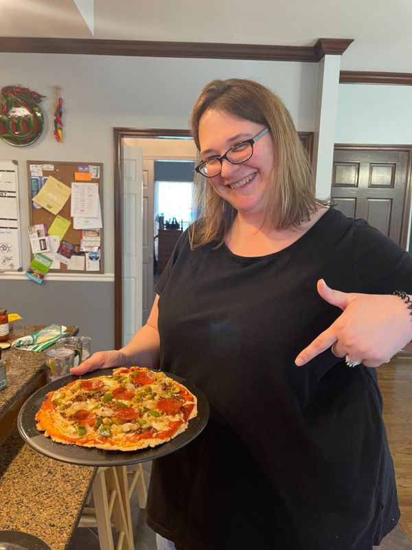Melissa Excited About Homemade Pizza Night!