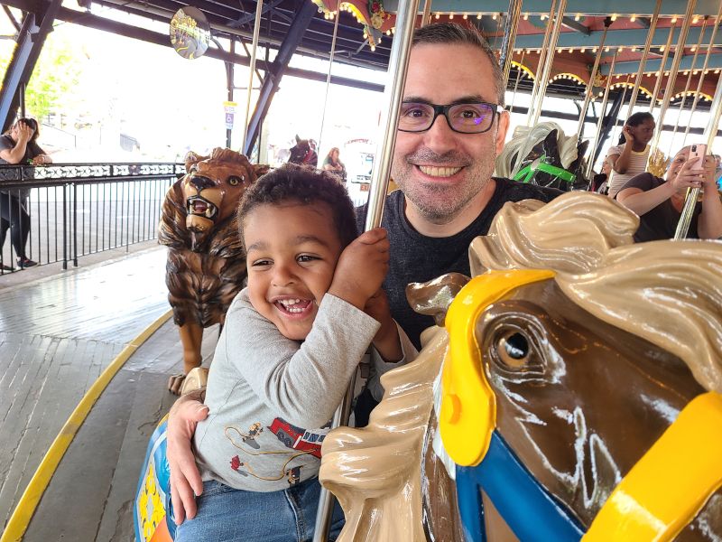Ryan & Vaughn at an Amusement Park