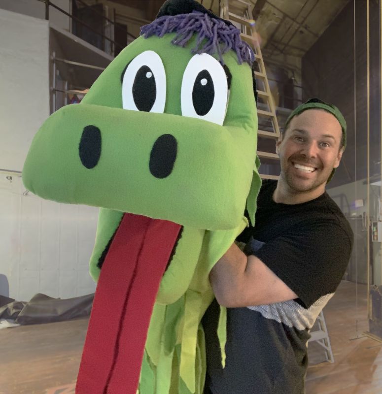 Jayson Has Been a Puppeteer 'Sesame Street, Live!' and he Even Built His Own Dragon!