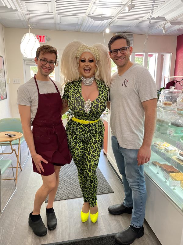 A Local Drag Queen Stopped By the Bakery