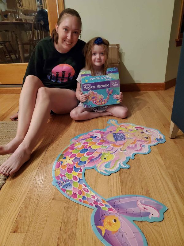 Bri and Her Niece Finished a Puzzle