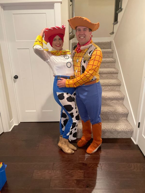Dressed as Woody & Jesse for Halloween