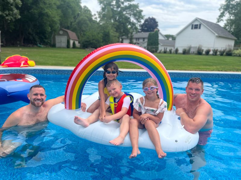 Swimming With Our Nieces & Nephew