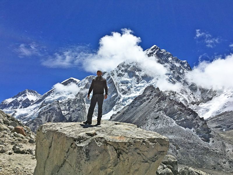 Chris on His Trek to Mt. Everest