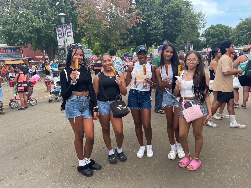 At the State Fair With My Nieces & Their Friends