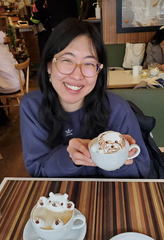 Enjoying 3D Latte Art