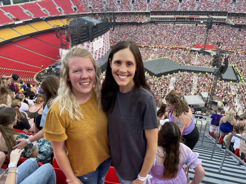 Emily & a Friend at a Taylor Swift Concert