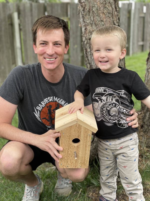 Building Birdhouses With Our Nephew