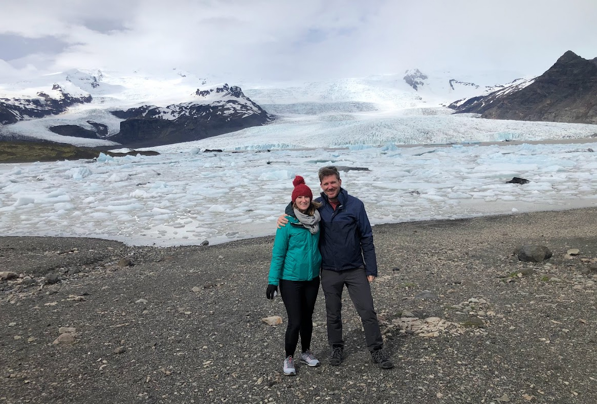 At a Glacier in Iceland