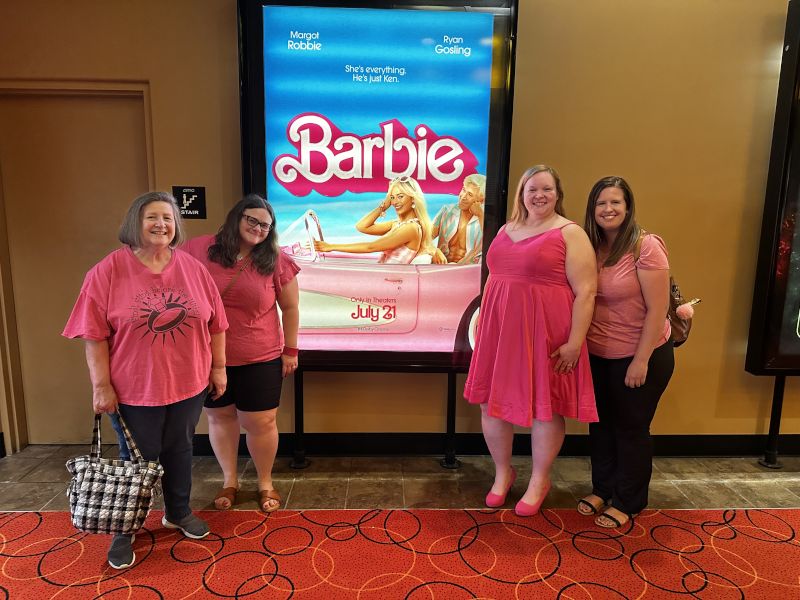 Heather With Friends & Family at the Barbie Movie