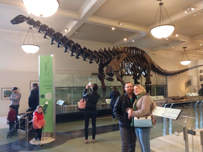 At the Natural History Museum