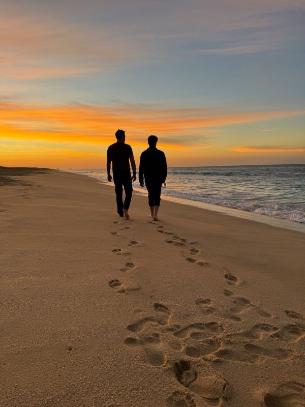 Walking the Beach Together in Cabo