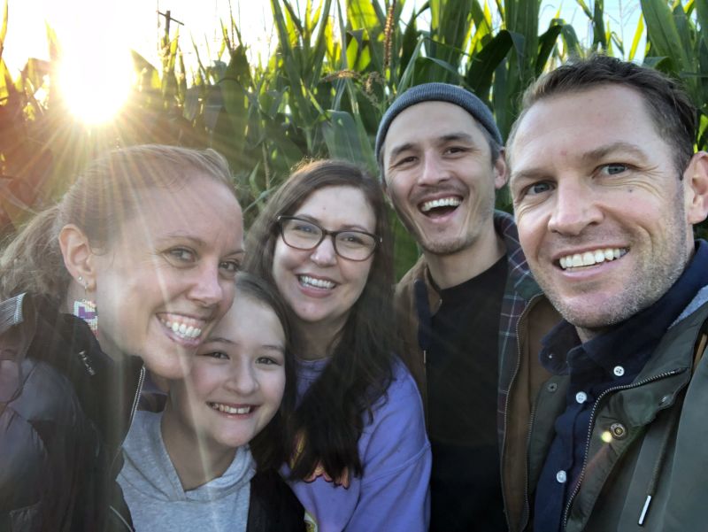 Corn Maze with Friends