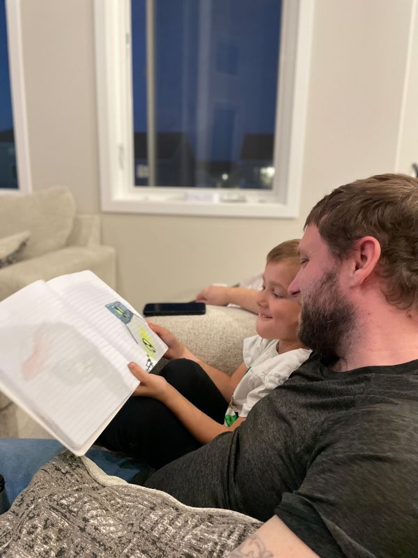 Kelby With His Godson