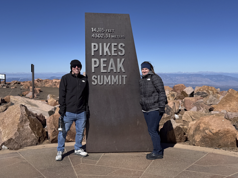 Chilling on Top of Pikes Peak