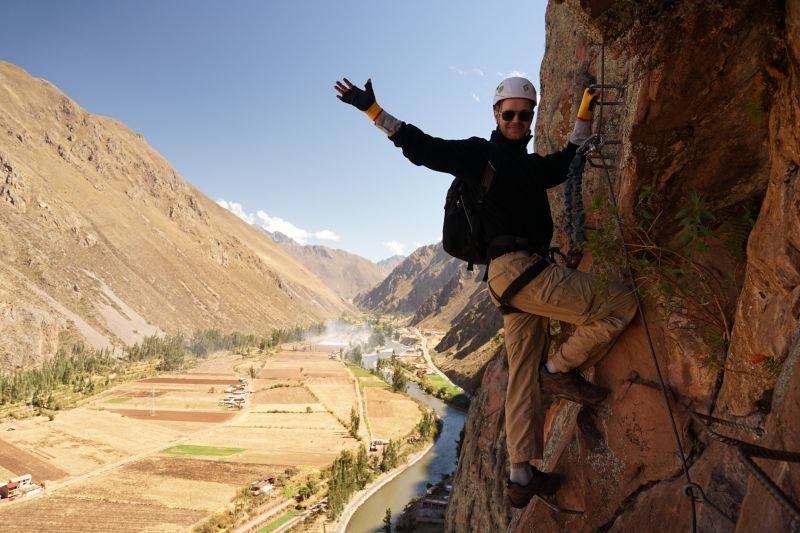 David Climbing in Peru